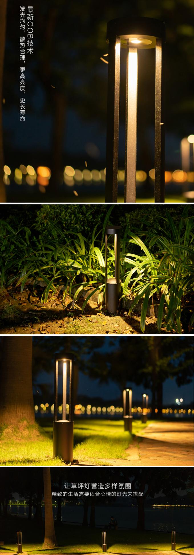 Λαμπτήρας χορτοταπήτων των οδηγήσεων κραμάτων αργιλίου για τον υπαίθριο φωτισμό κήπων χορτοταπήτων 12W/24W
